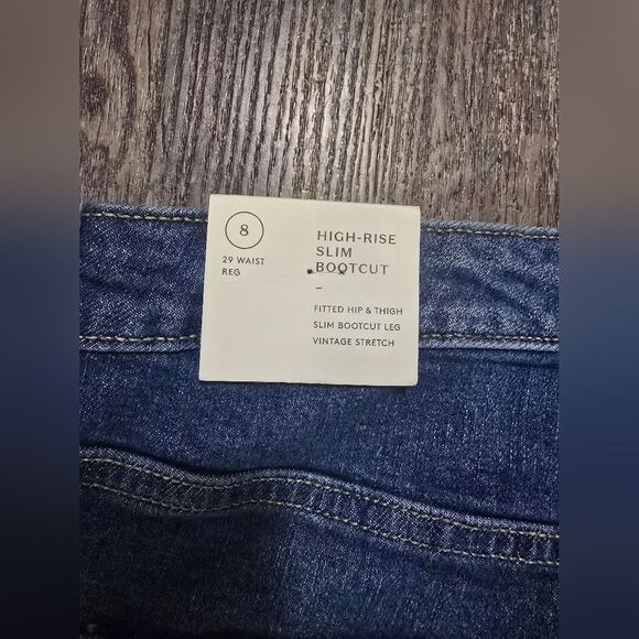 Universal Thread High Rise Slim Bootcut Jeans 8 NWT - Picture 4 of 5